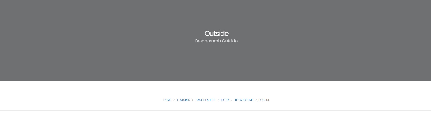 Breadcrumb Outsider Breadcrumb Outsider